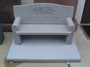 Bench Monuments in Cheektowaga NY | Wagner Monuments