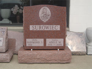 Brown tombstone Monuments in Cheektowaga NY | Wagner Monuments